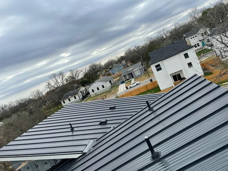 Standing seam metal roof panels with vents for Skylight Repair in Kokomo